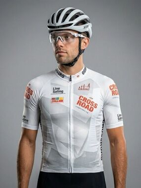 Vintage 2009 CrossRoad Monkeyboy Cycling Jersey White Red Black Look XXL